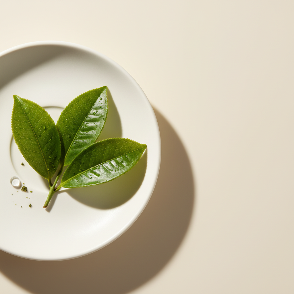 Vibrant Camellia Oleifera green tea leaves highlighting potent natural extract benefits